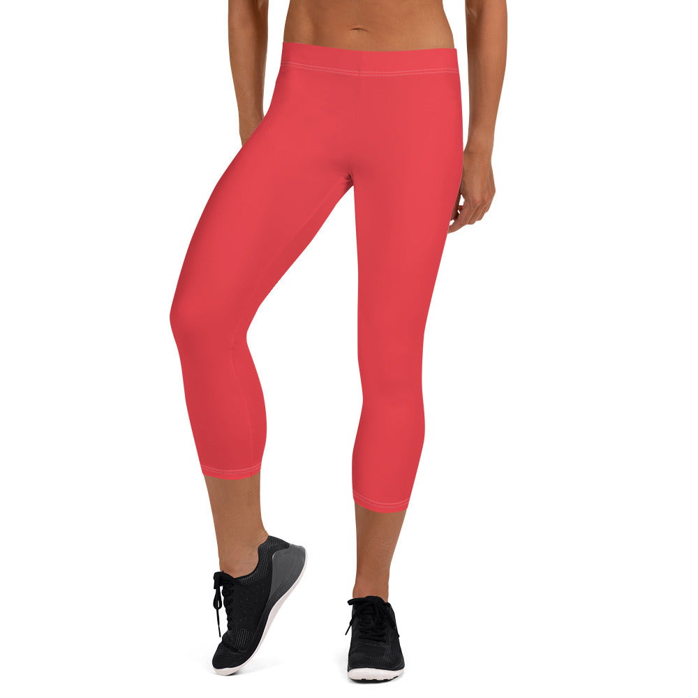 Scarlet Bomb Women's Capri Leggings - FLAKOUT