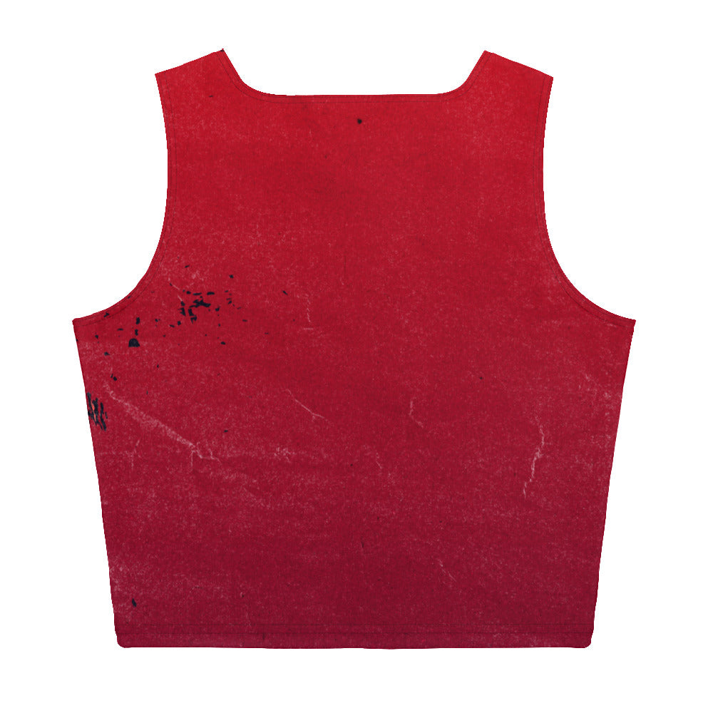 Crop Top Red Black Crush - FLAKOUT