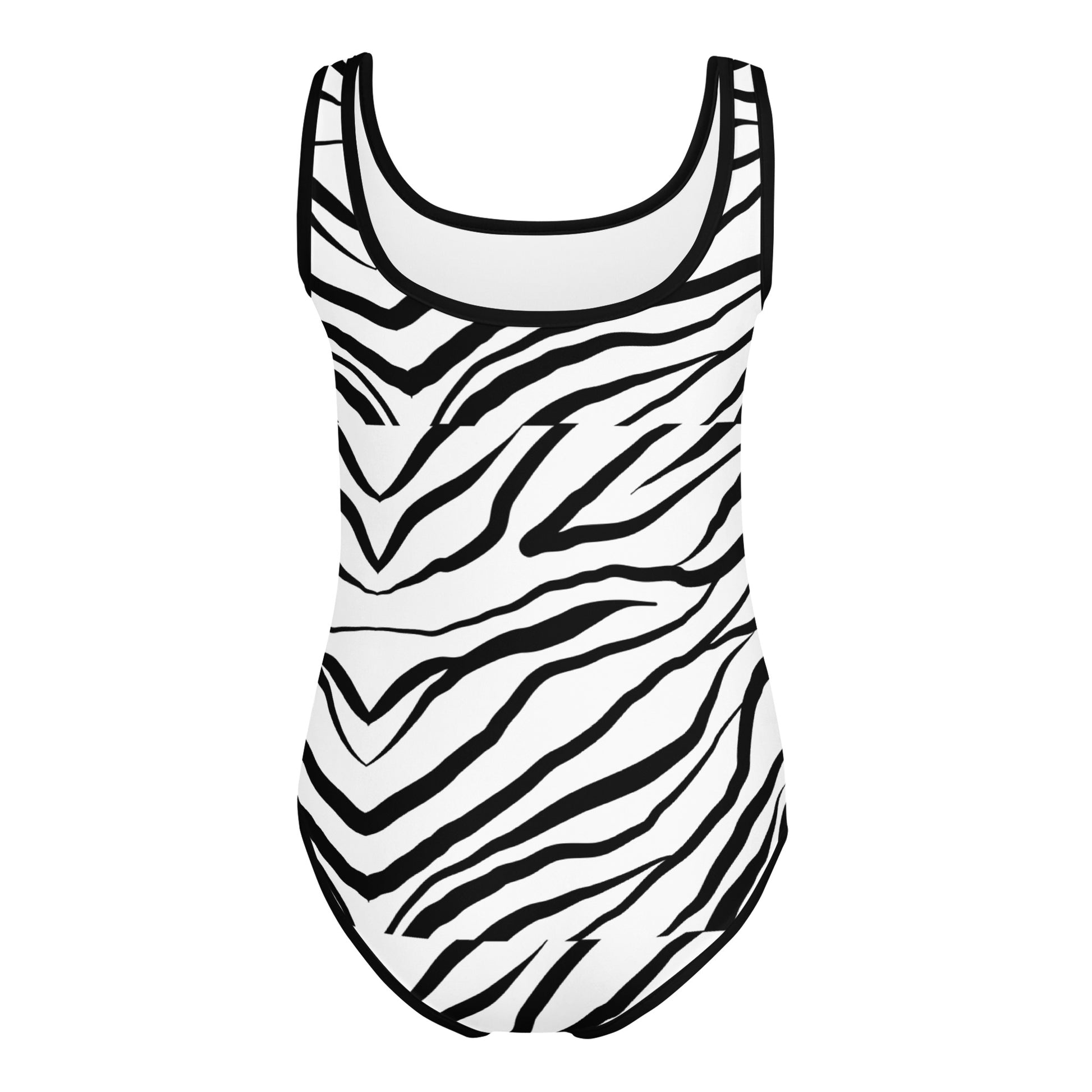 Striped Zebra Vibrance Girl's Swimsuit - FLAKOUT