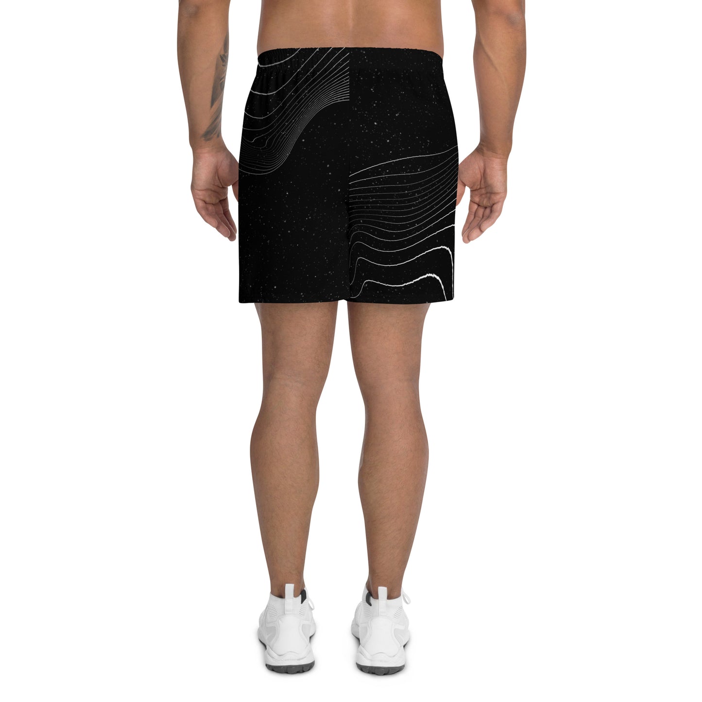 Noir Stripes Men's Swim - Athletic Shorts - FLAKOUT