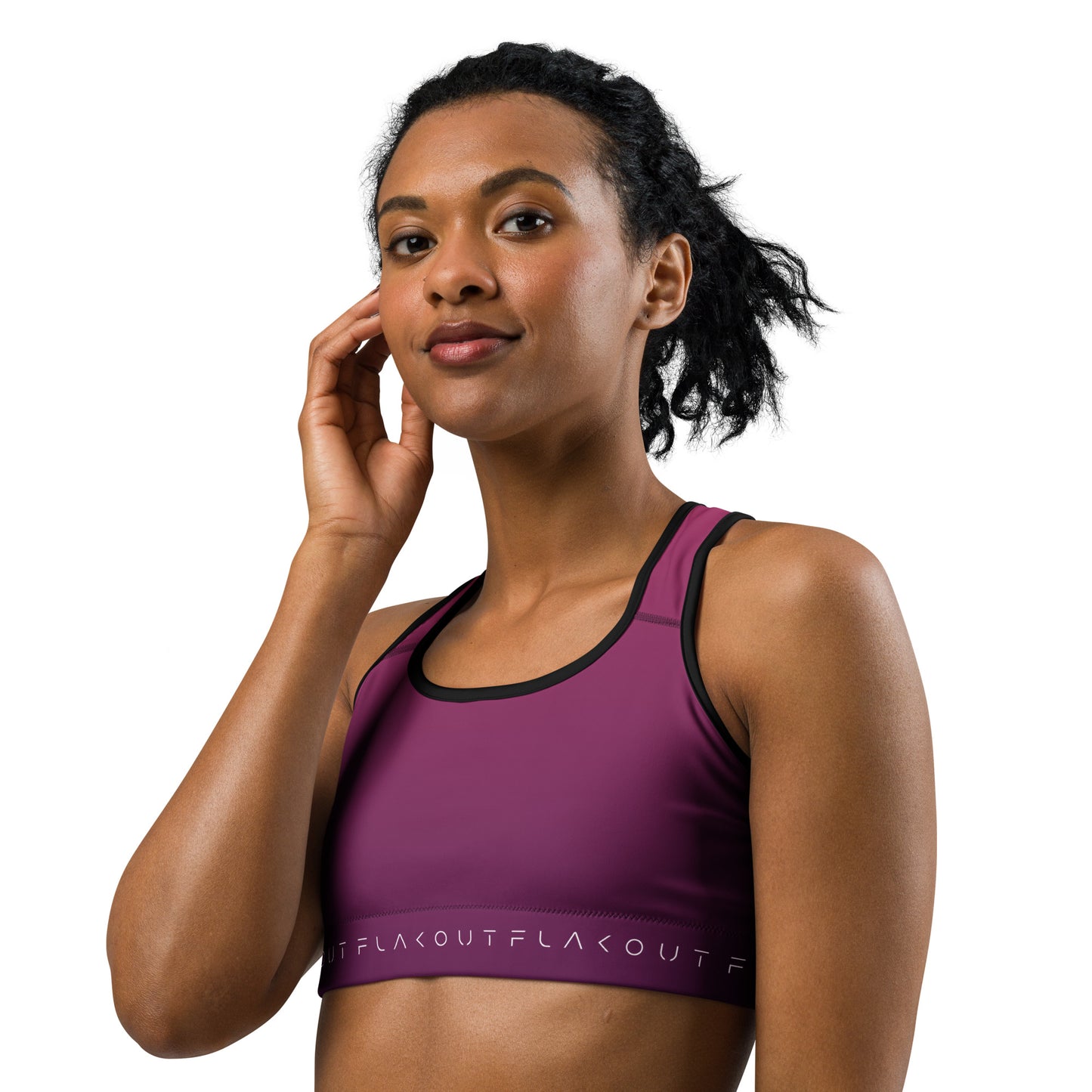 Deep Purple Women's Sports Performance Bra - FLAKOUT