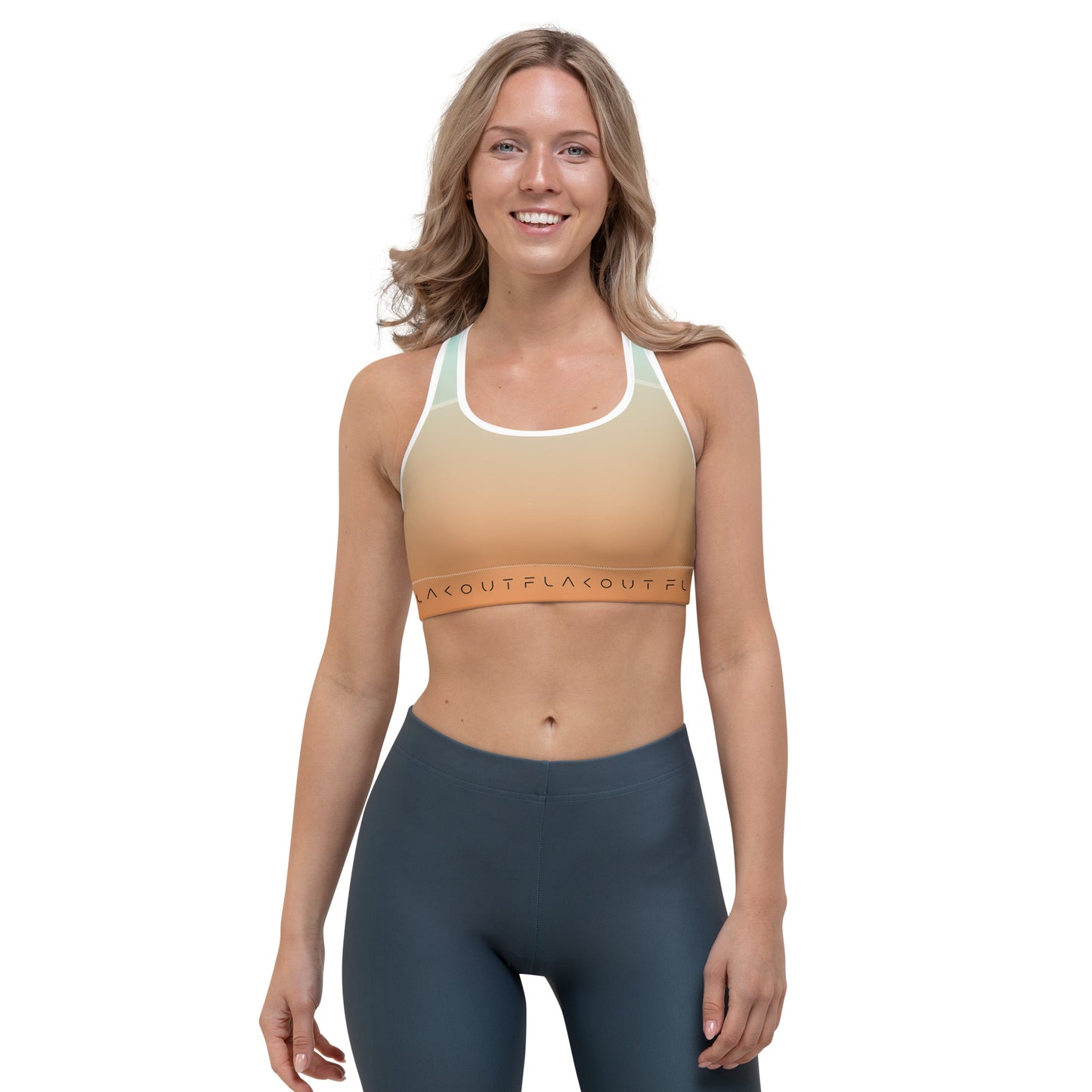 Topaz Sky Women's Sports Performance Bra - FLAKOUT