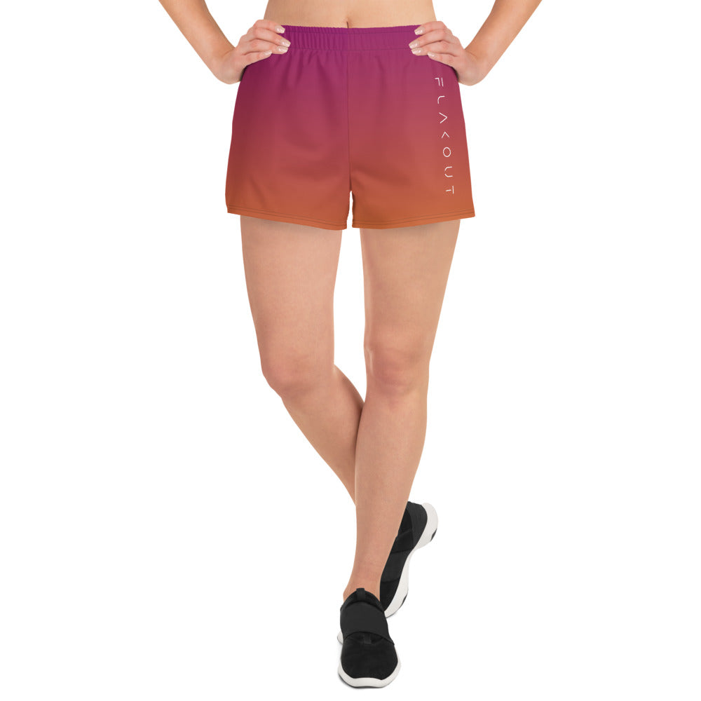 Sunset Blaze Women’s Recycled Shorts - FLAKOUT