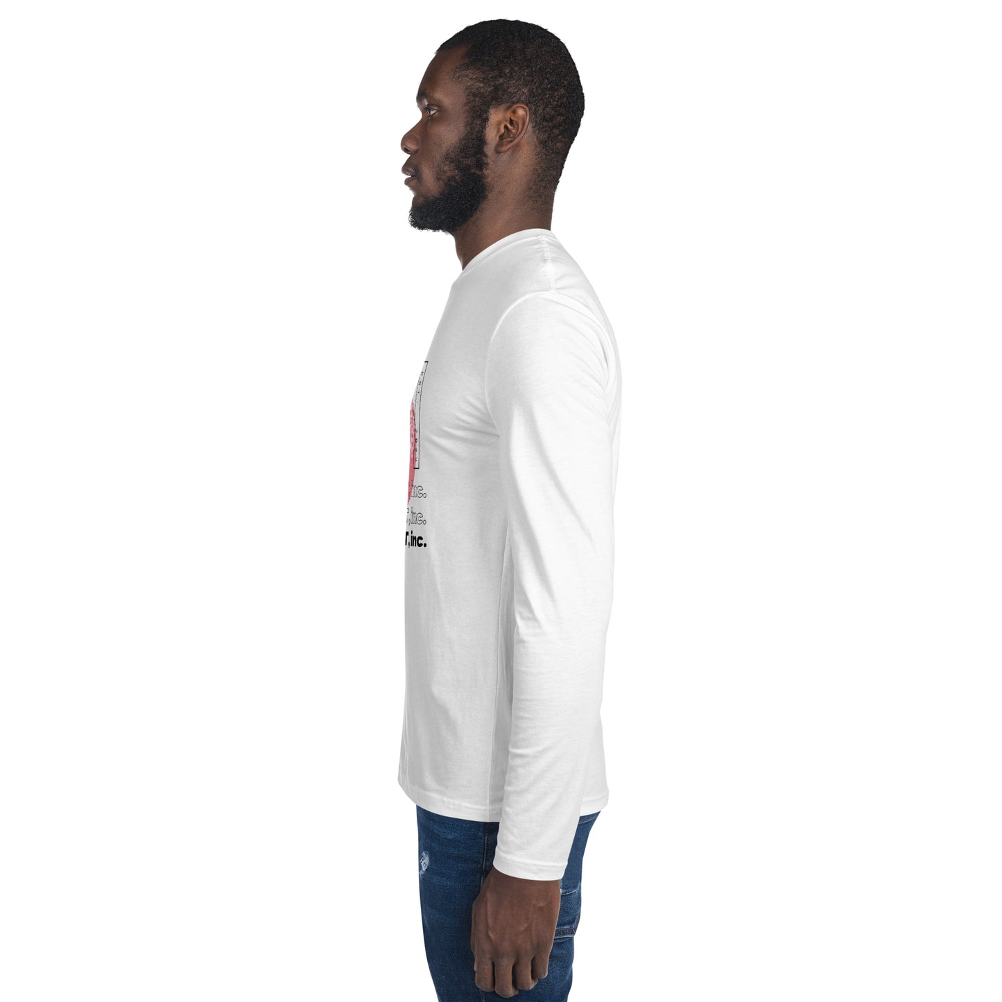 Zen Blossom Long Sleeve Fitted Crew Neck Tee - FLAKOUT