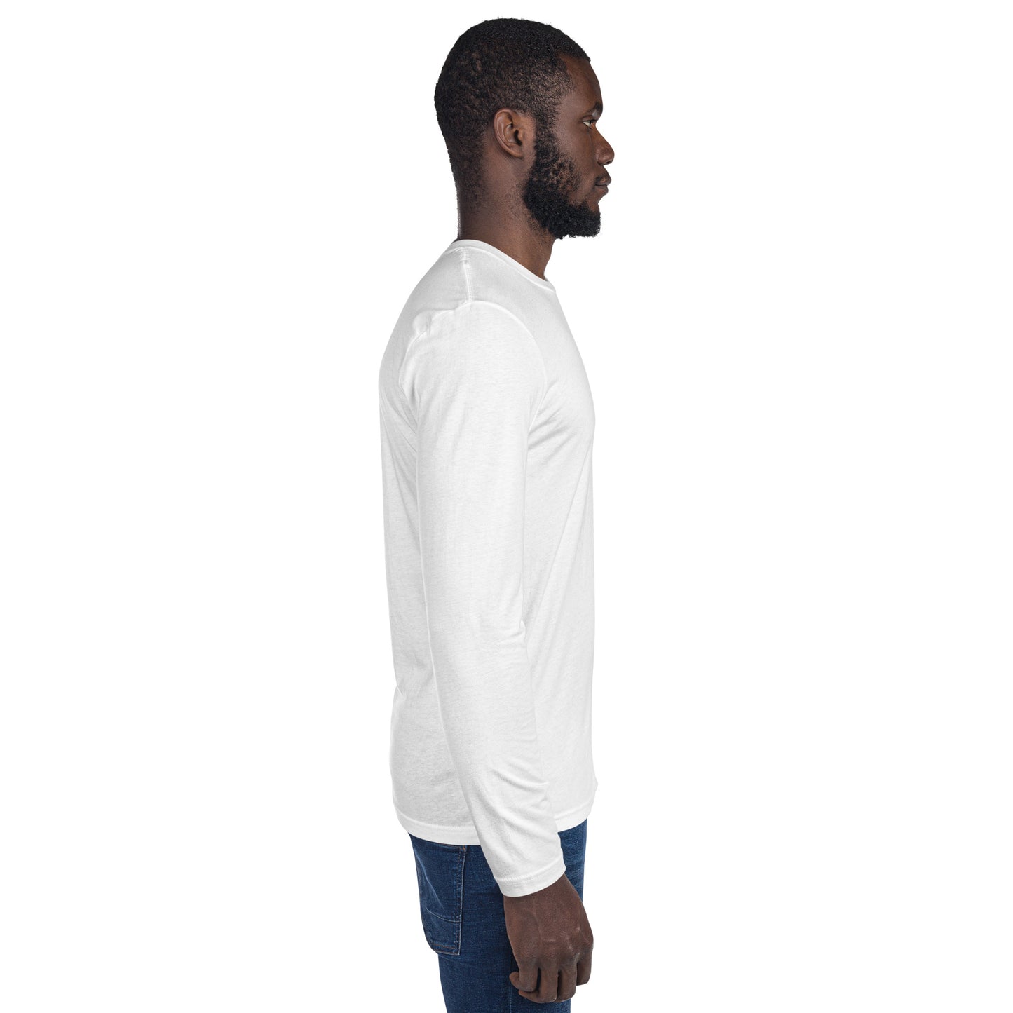 Zen Blossom Long Sleeve Fitted Crew Neck Tee - FLAKOUT