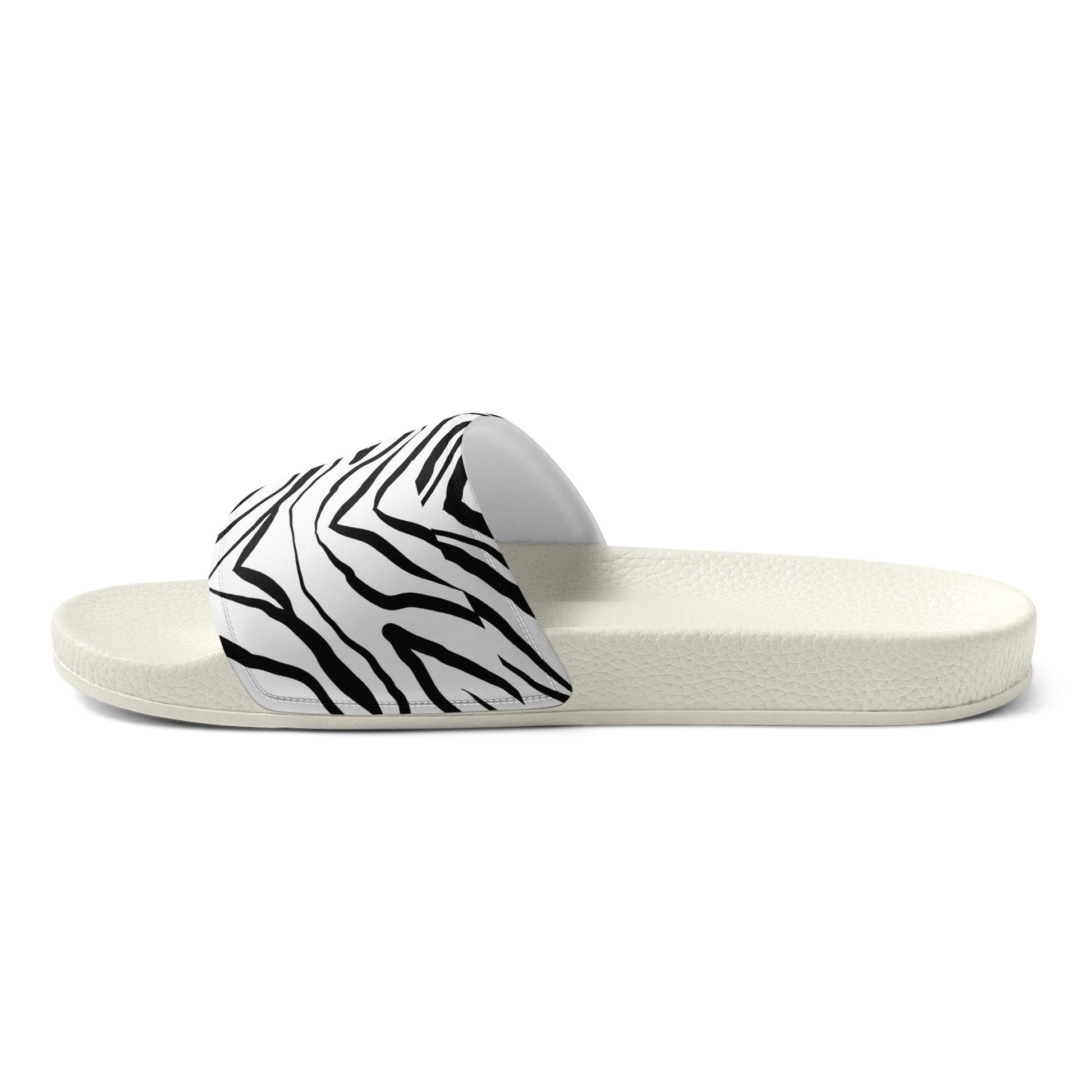 Striped Zebra Vibrance Men’s Slides - FLAKOUT