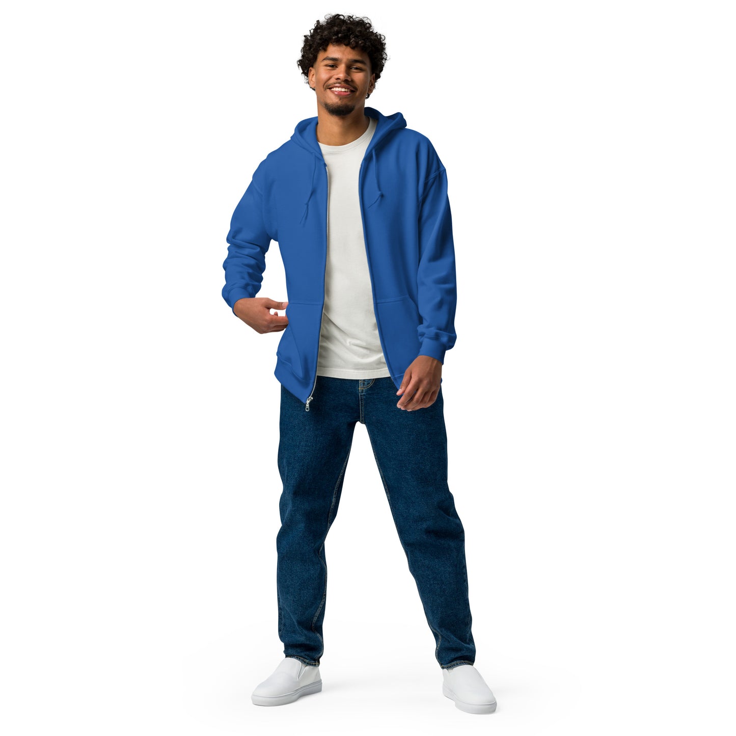 Nonnotine Dreamscape Trippin Heavy Harmony Fusion Zip Hoodie - Royal - FLAKOUT