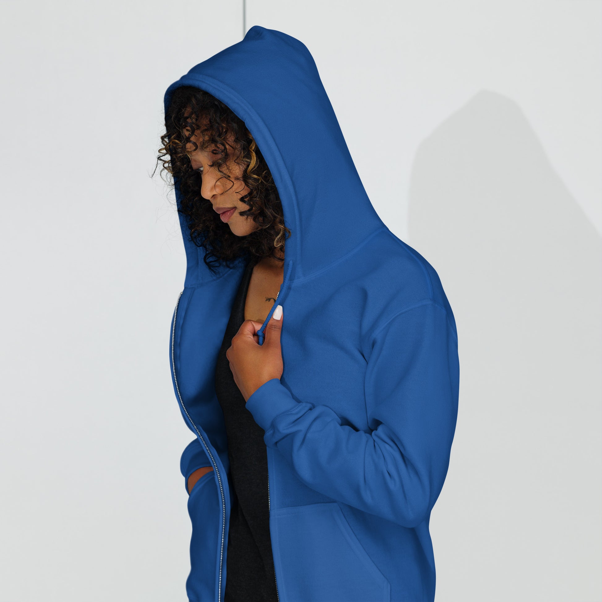 Nonnotine Dreamscape Trippin Heavy Harmony Fusion Zip Hoodie - Royal - FLAKOUT