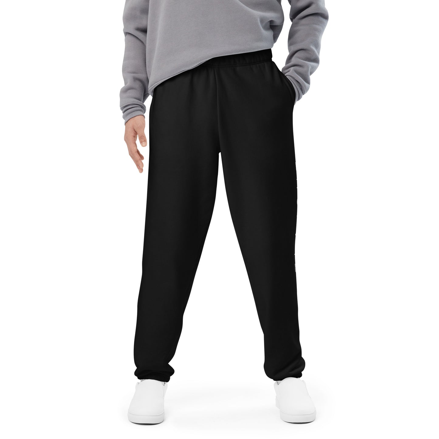 Plain Comfort Sweatpants Logo On Left Leg - FLAKOUT