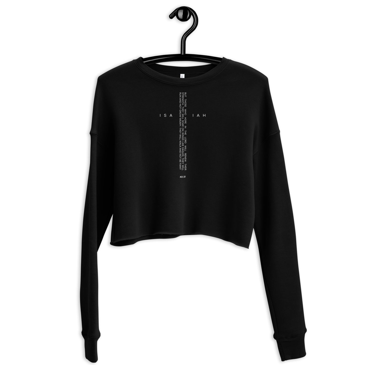 Isaiah 40:31 Women's Crop Sweatshirt - FLAKOUT