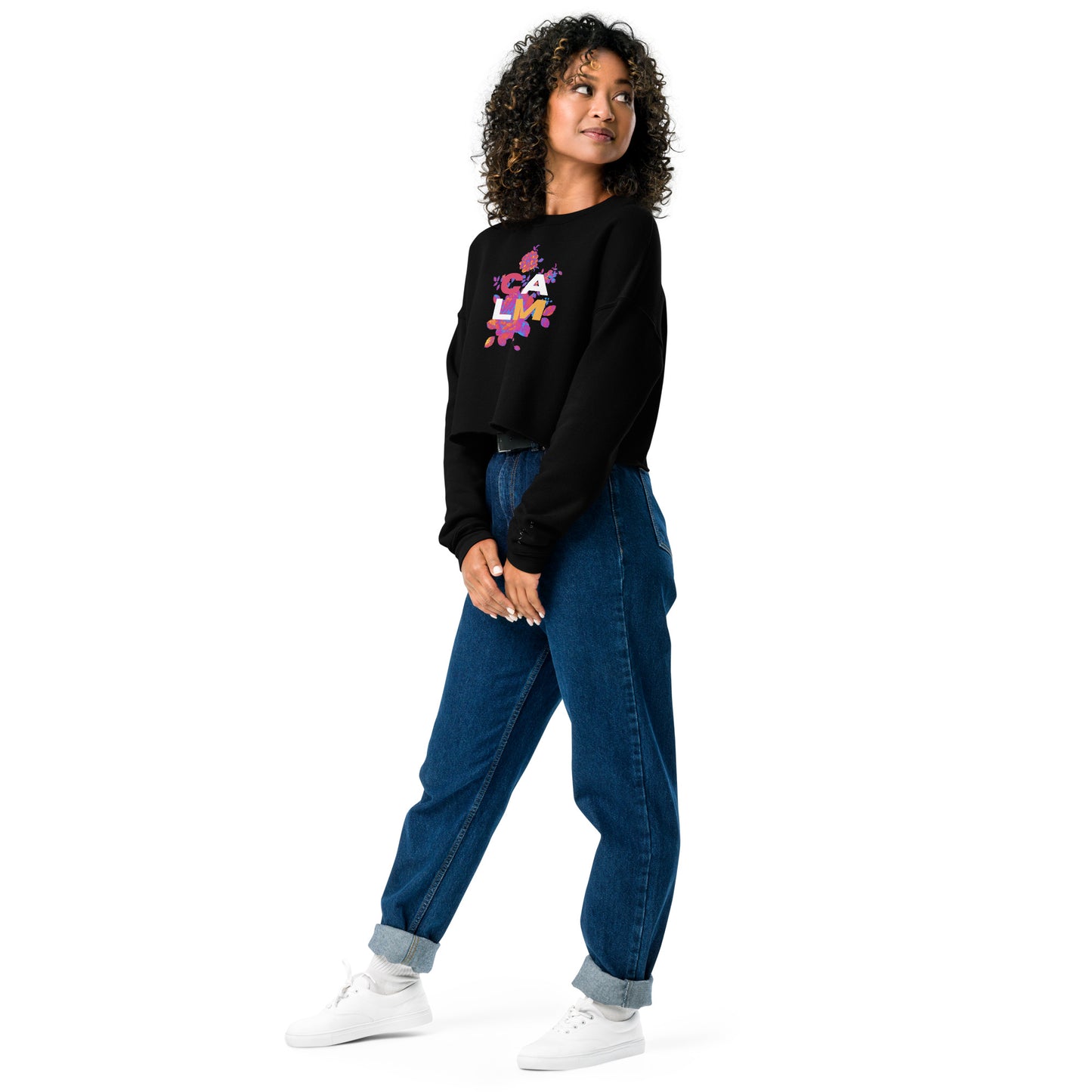 Calm Women's Crop Sweatshirt - FLAKOUT