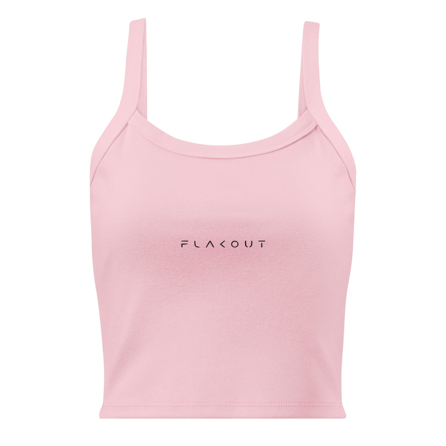 FLAKOUT Logo Embroidered Women’s Micro-rib Tank Top