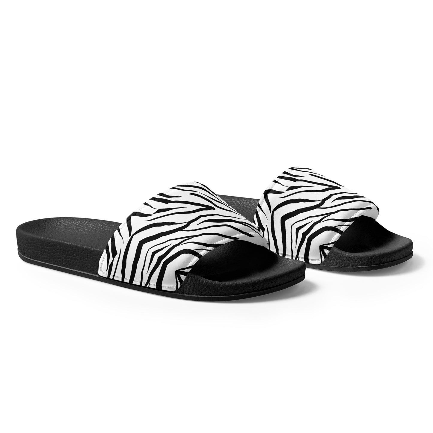 Striped Zebra Vibrance Women's Slides - FLAKOUT