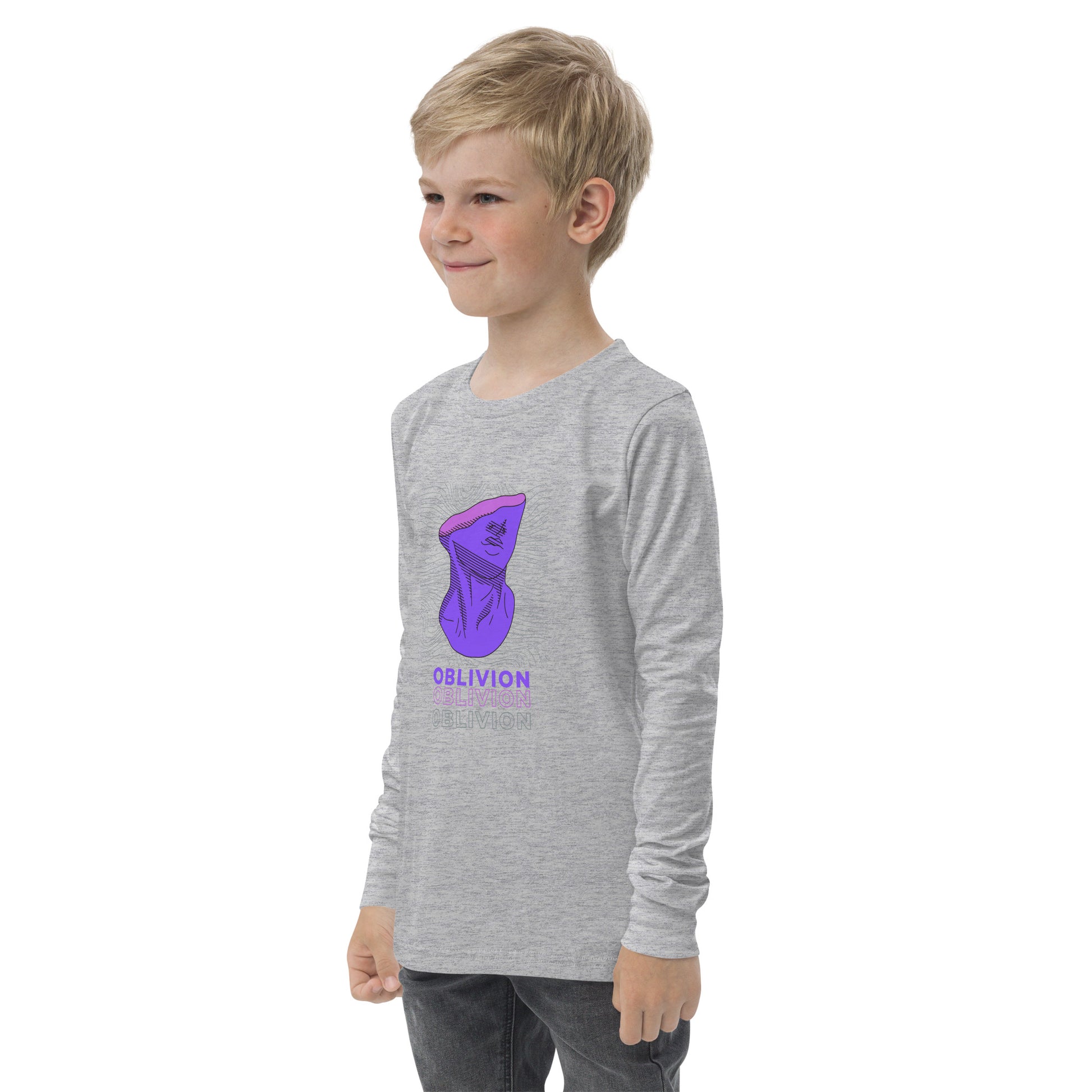 Violet Veil Of Oblivion Kid's Long Sleeve Shirt - FLAKOUT