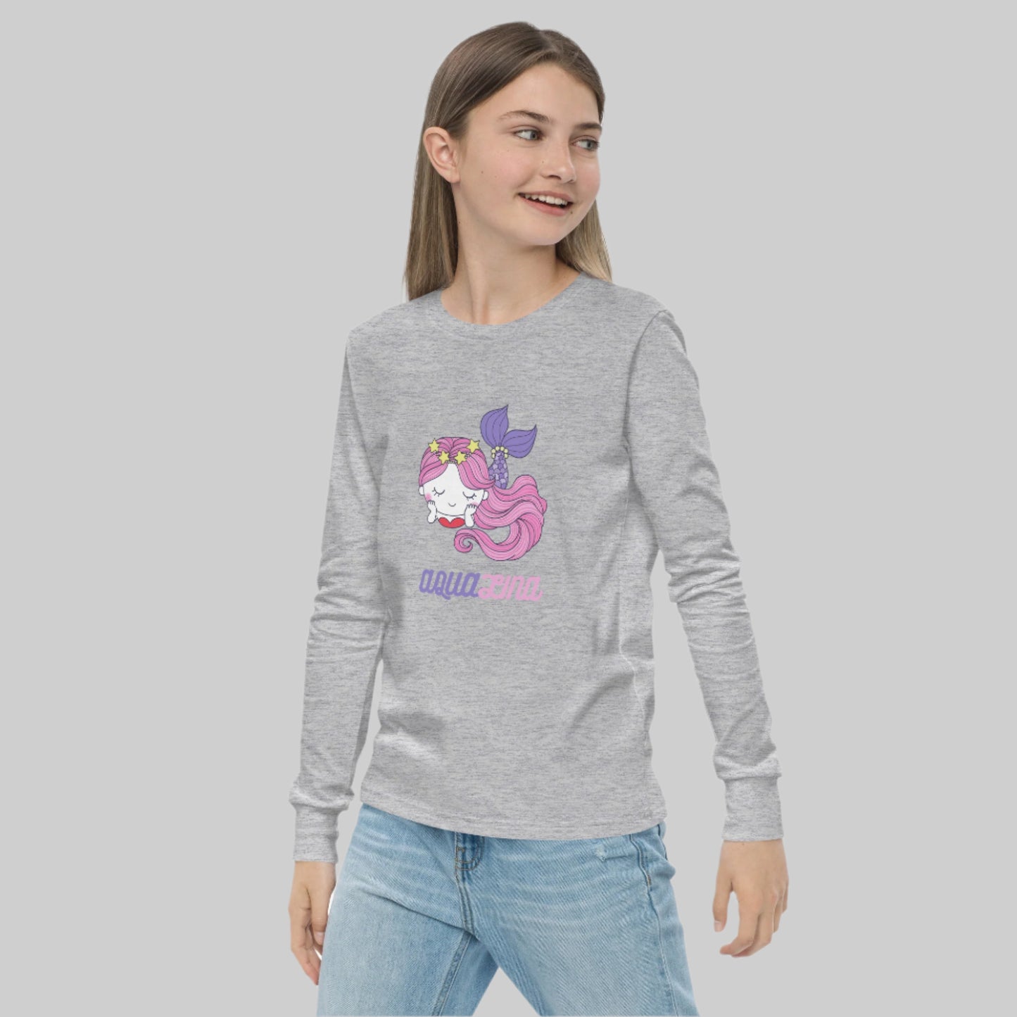 Aqualina Girl's Long Sleeve Tee - FLAKOUT