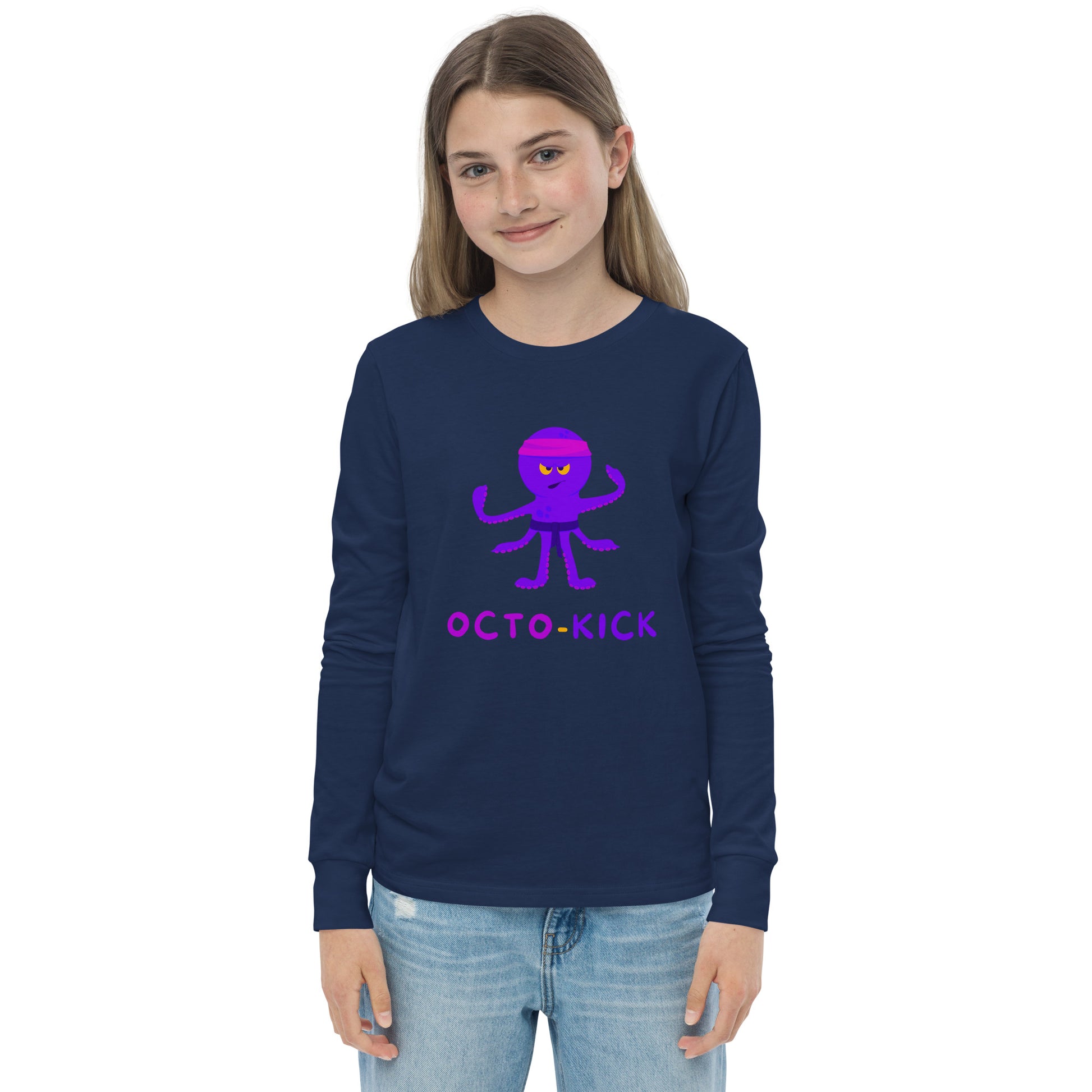 Octo-Kick Unisex Kid's Long Sleeve Tee - FLAKOUT