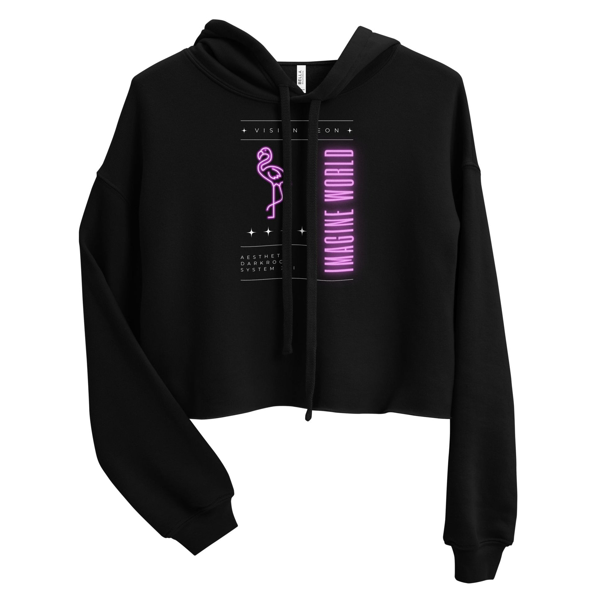 Vision Neon Utopia Women's Crop Hoodie - FLAKOUT